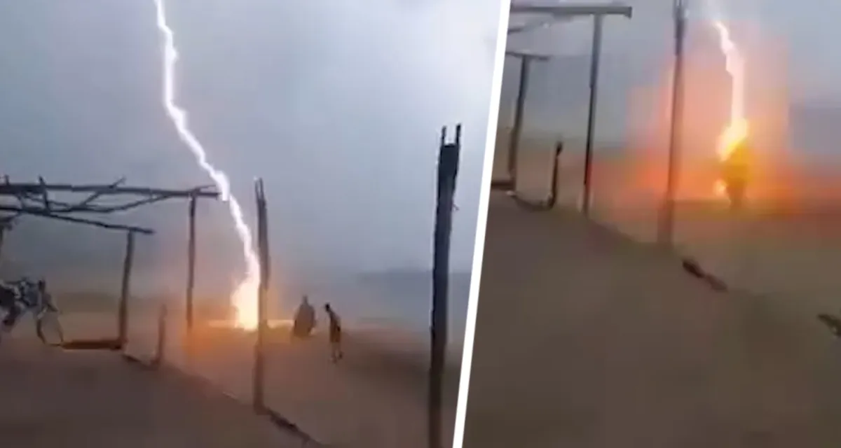 Молния наносит удар: Ресторан в Таиланде стал жертвой стихии