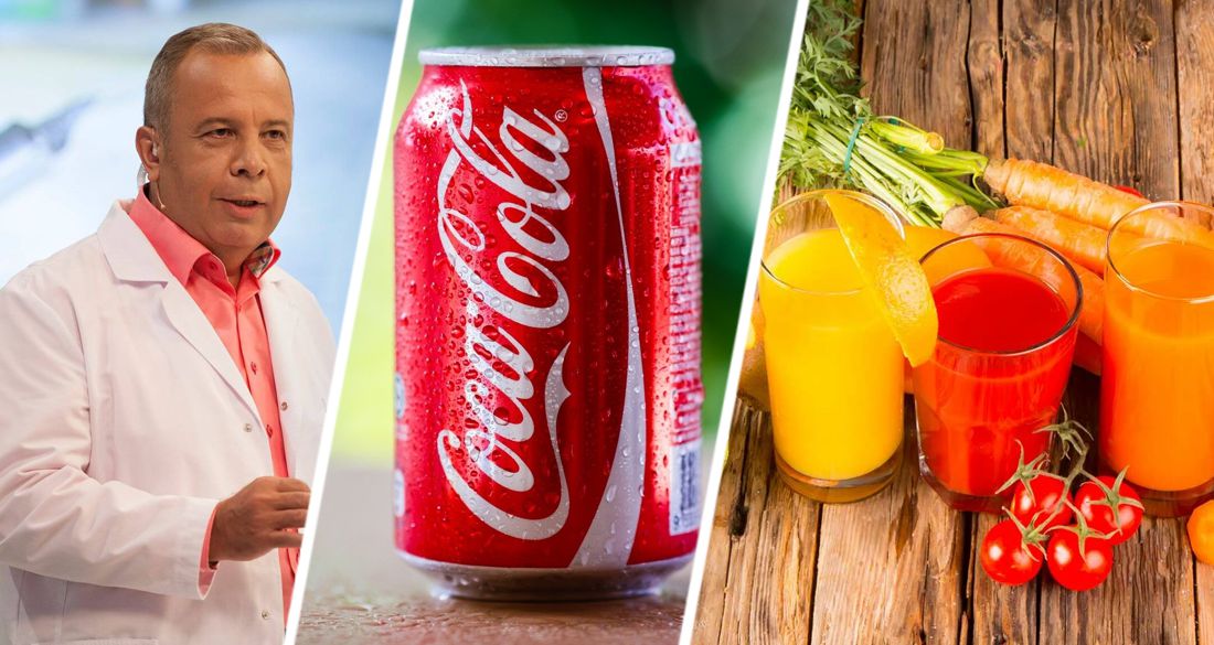 Диетолог Ковальков сравнил свежевыжатый сок с кока-колой