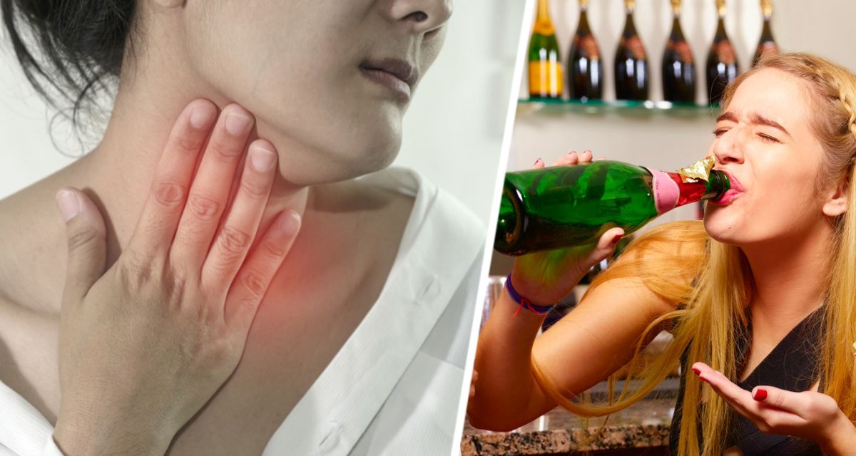Назван редкий симптом рака, который появляется, когда человек пьет алкоголь